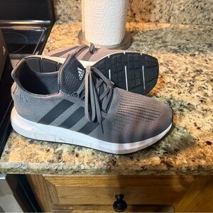 Adidas Men's Gray Athletic Sneakers